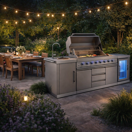 Berfmann 6+2 Barbekü ve Buzdolaplı Outdoor Mutfak