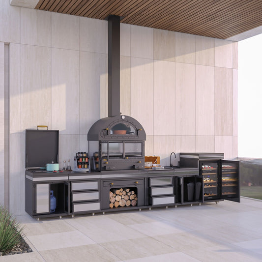 Feniks Modern Long Plus Krom Barbekü