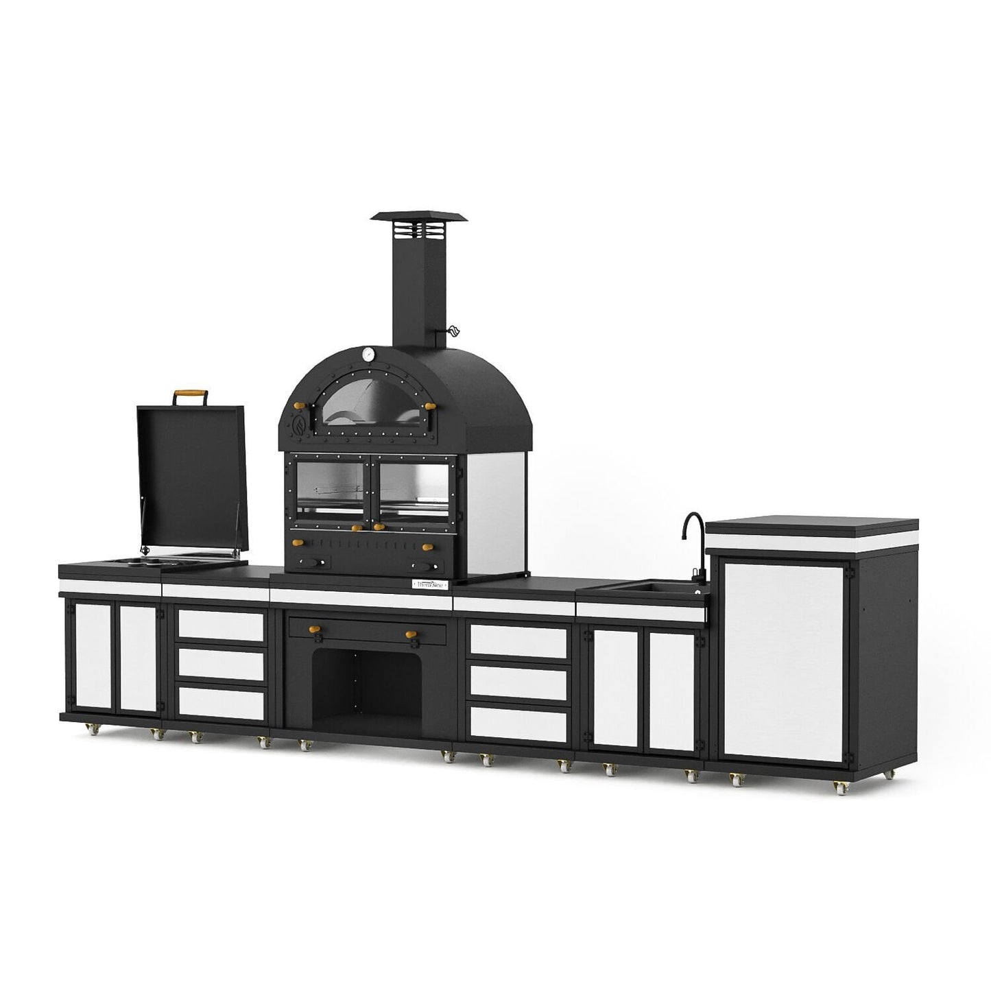 Feniks Modern Long Plus Krom Barbekü
